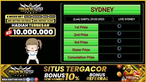 Live Draw Sydney Tercepat .